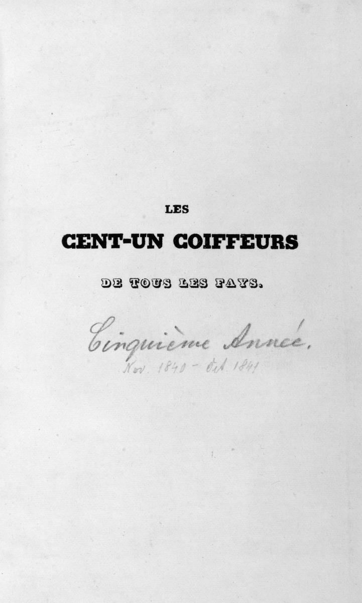Les Cent-un coiffeurs de tous les pays: Cinquième Année