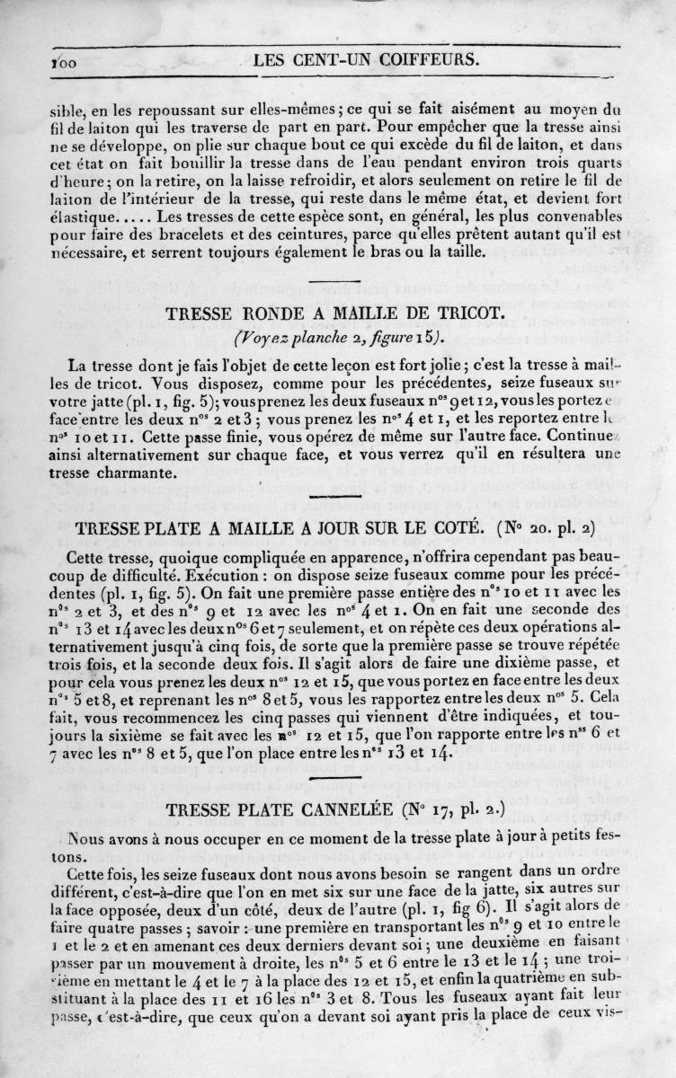 Les cent-un coiffeurs de tous les pays: tresse ronde à maille de tricot