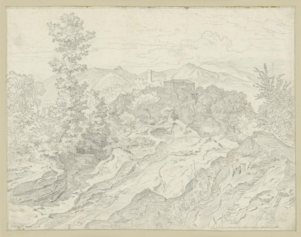 Gebirgslandschaft bei Olevano