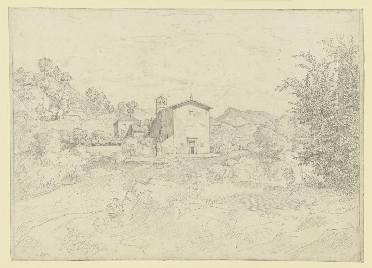 Kapelle im Gebirge bei Olevano