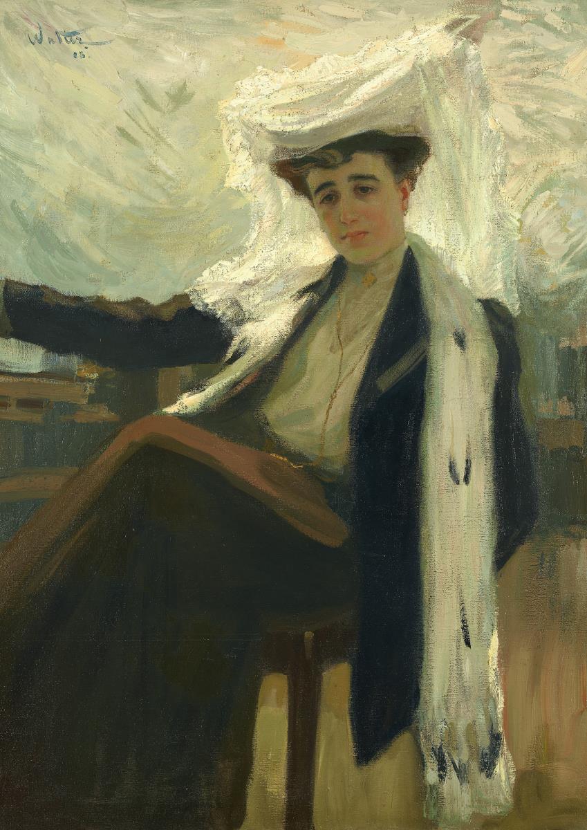 Damenbildnis (Bildnis von Fräulein Eva von Weltzien-Langkammer)