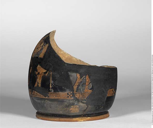 Attisch rotfigurige Bauchlekythos, fragmentiert