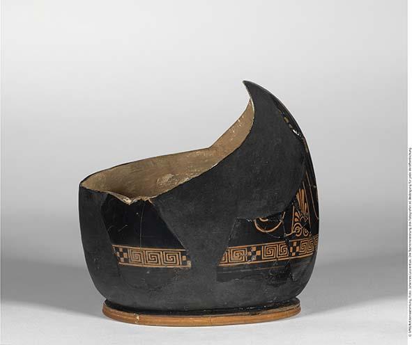 Attisch rotfigurige Bauchlekythos, fragmentiert