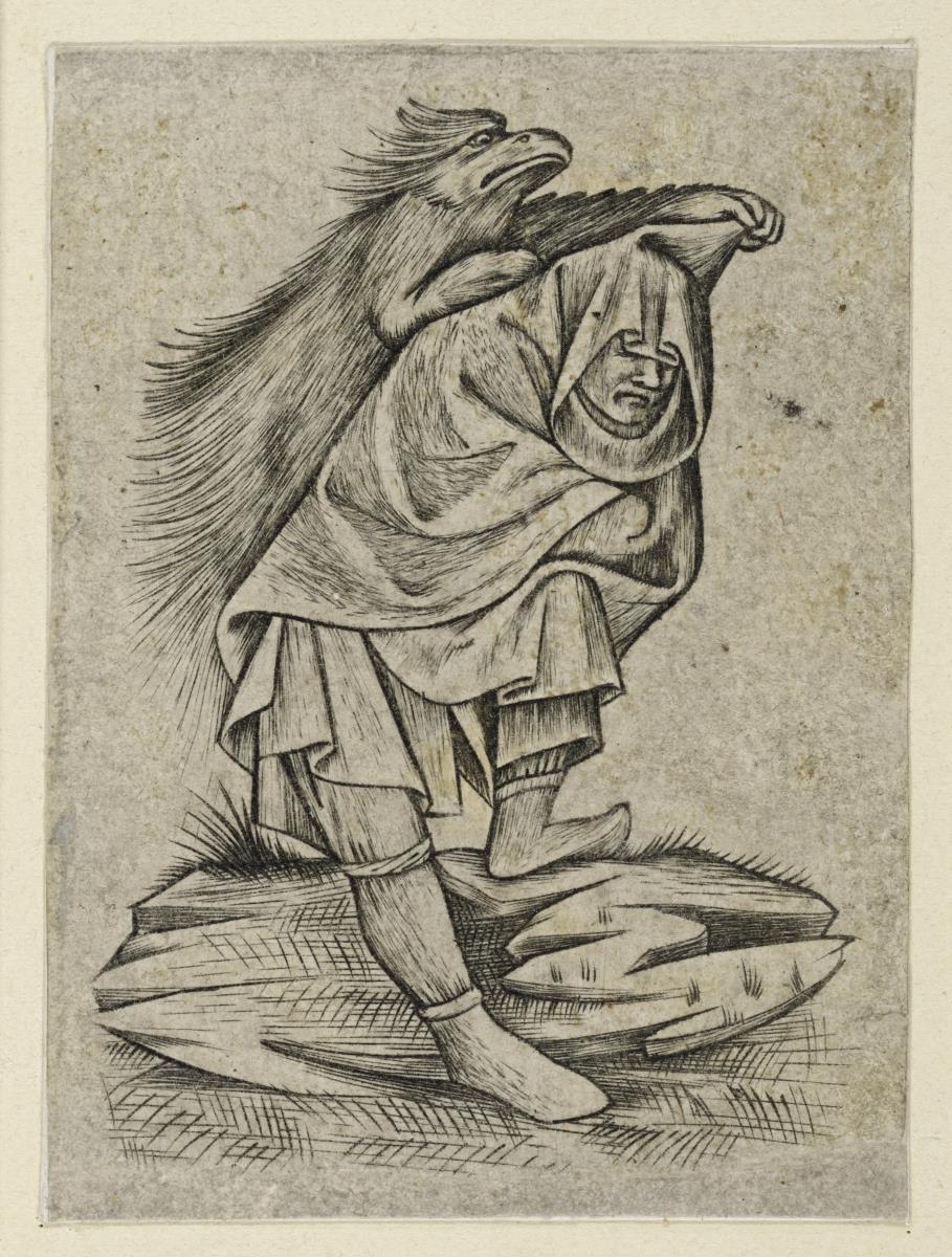 Mann mit Dämon