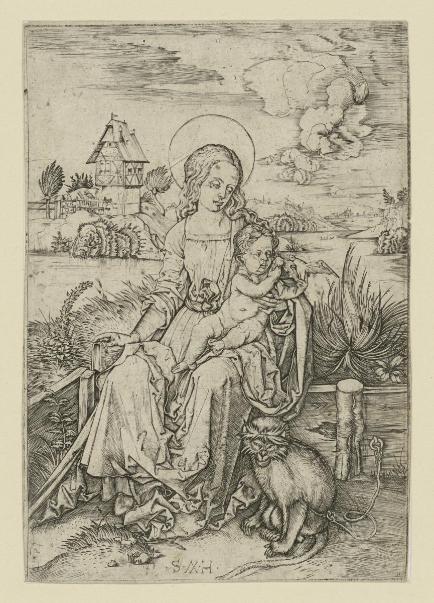 Madonna mit der Meerkatze