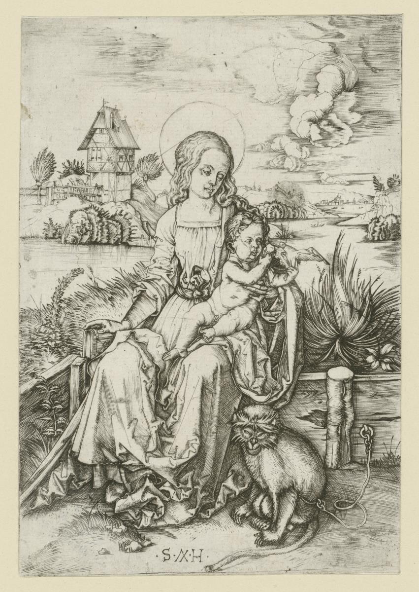 Madonna mit der Meerkatze