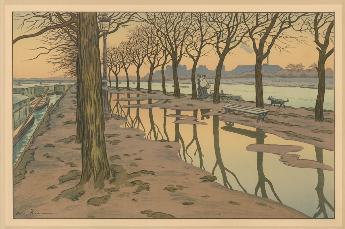 Paysages parisiens L'Île  des Cygnes