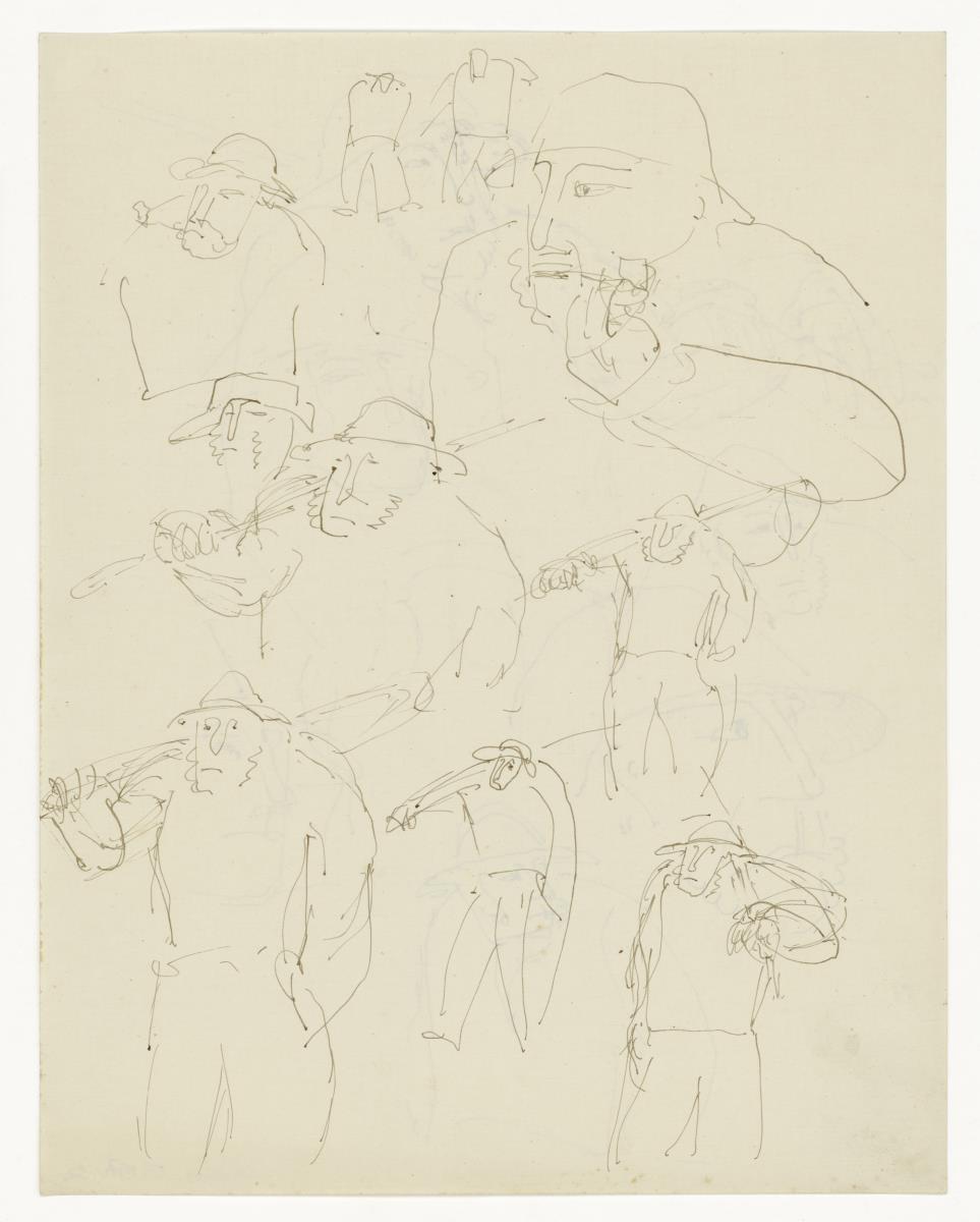 Portraitstudie Bauern, Skizzen (Figürliche u. a. Darstellungen)