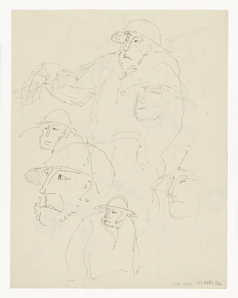 Portraitstudie Bauern, Skizzen (Figürliche u. a. Darstellungen)