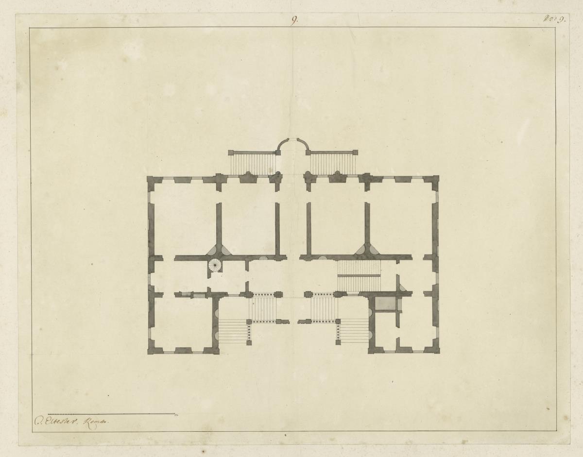 Rom. Grundriss eines Palais