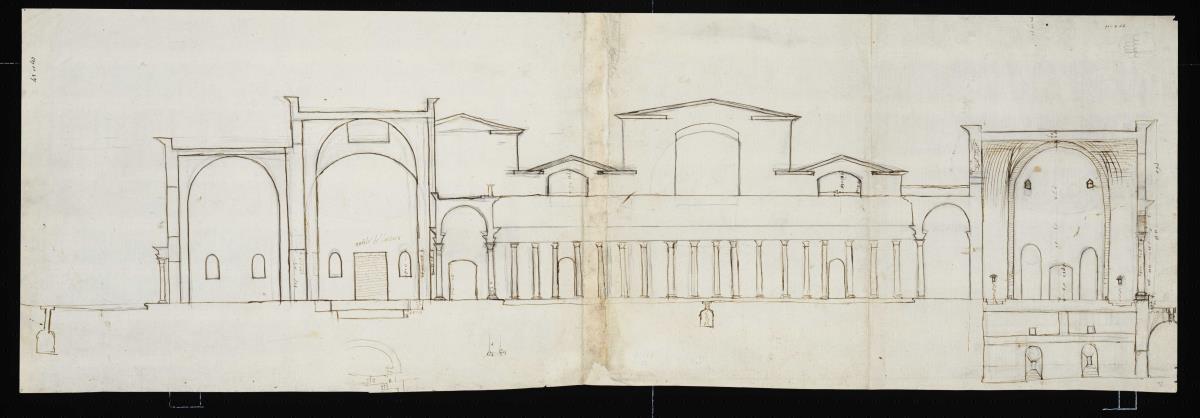 Diocletians Thermen, Schnitt HGMP