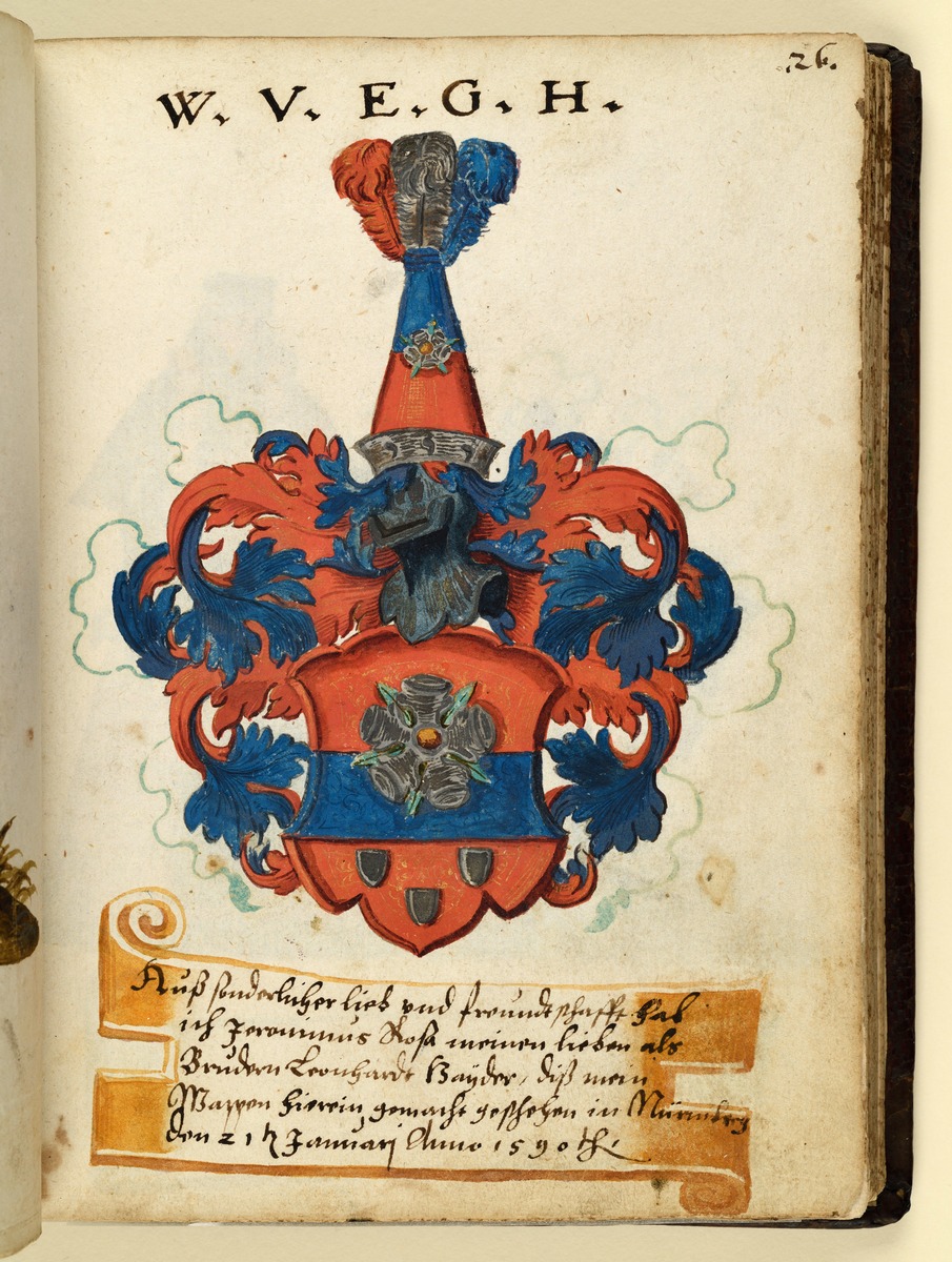 Stammbuch des Leonhard Hayder von Nürnberg: Wappen