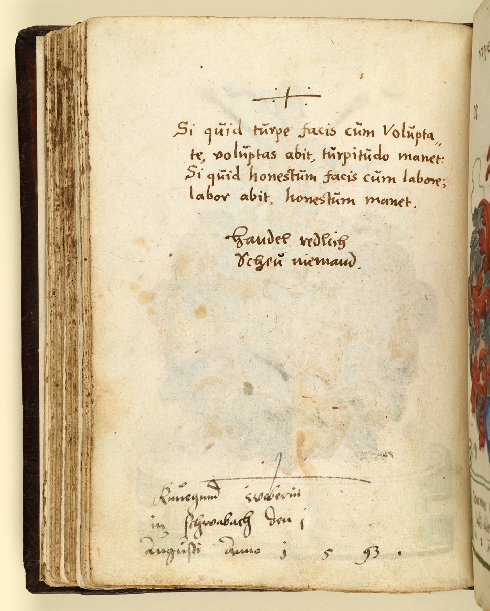 Stammbuch des Leonhard Hayder von Nürnberg: Wappen