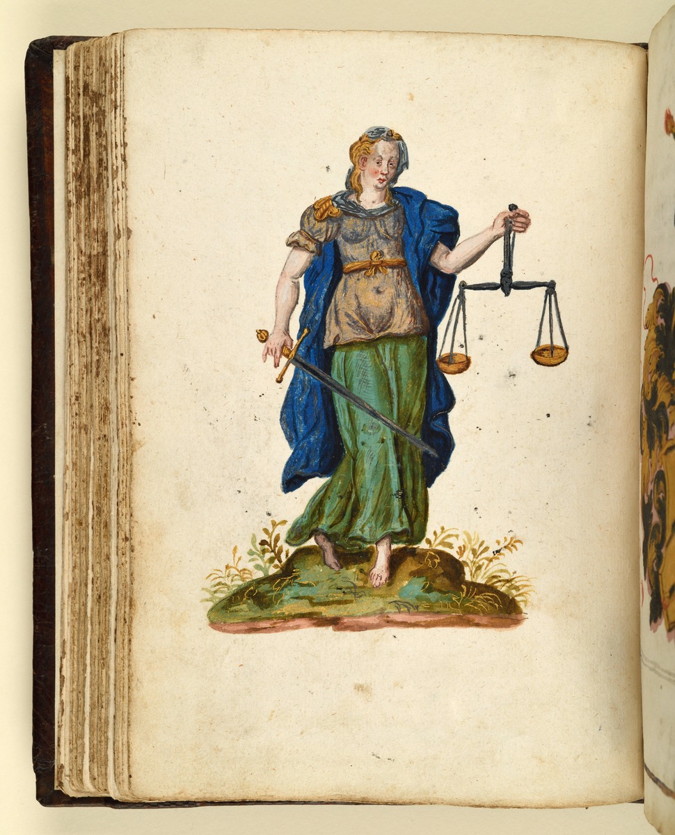 Stammbuch des Leonhard Hayder von Nürnberg: Justitia