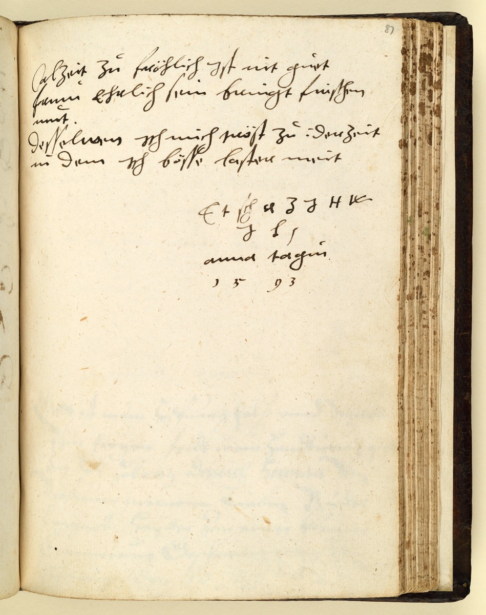 Stammbuch des Leonhard Hayder von Nürnberg, fol. 87r