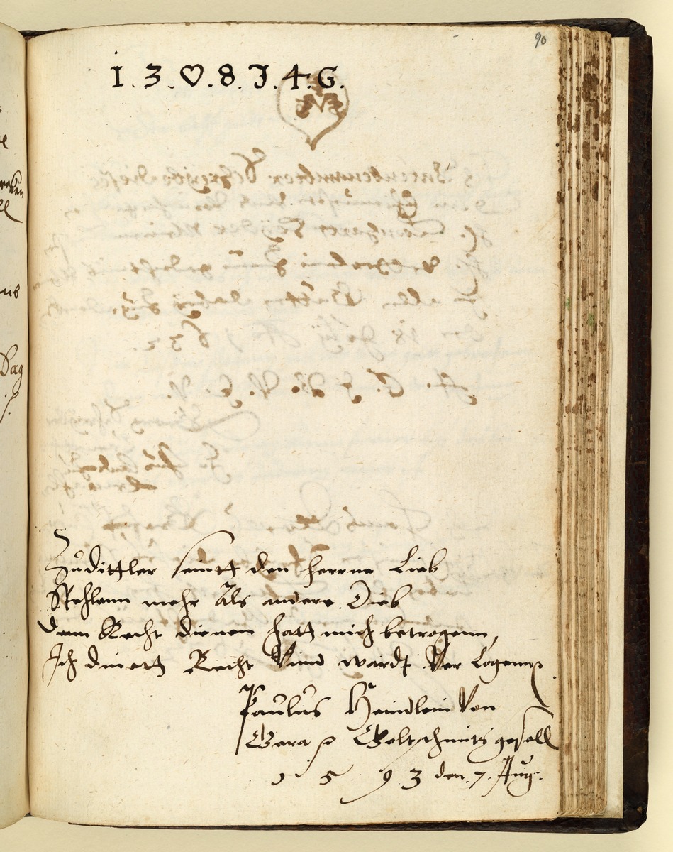 Stammbuch des Leonhard Hayder von Nürnberg, fol. 90r+v