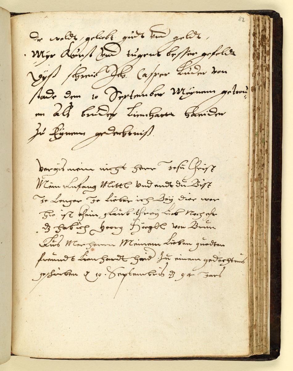 Stammbuch des Leonhard Hayder von Nürnberg, fol. 82r
