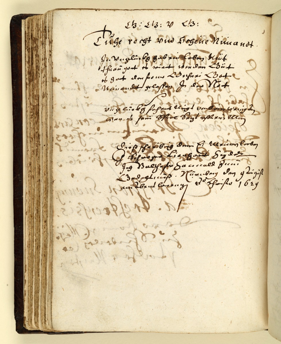 Stammbuch des Leonhard Hayder von Nürnberg, fol. 92r+v