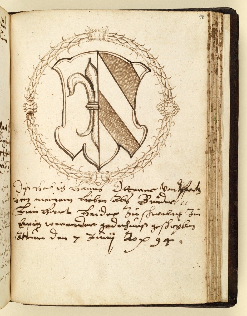 Stammbuch des Leonhard Hayder von Nürnberg, fol. 98r