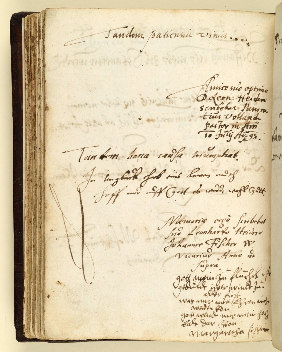 Stammbuch des Leonhard Hayder von Nürnberg, fol. 101r+v