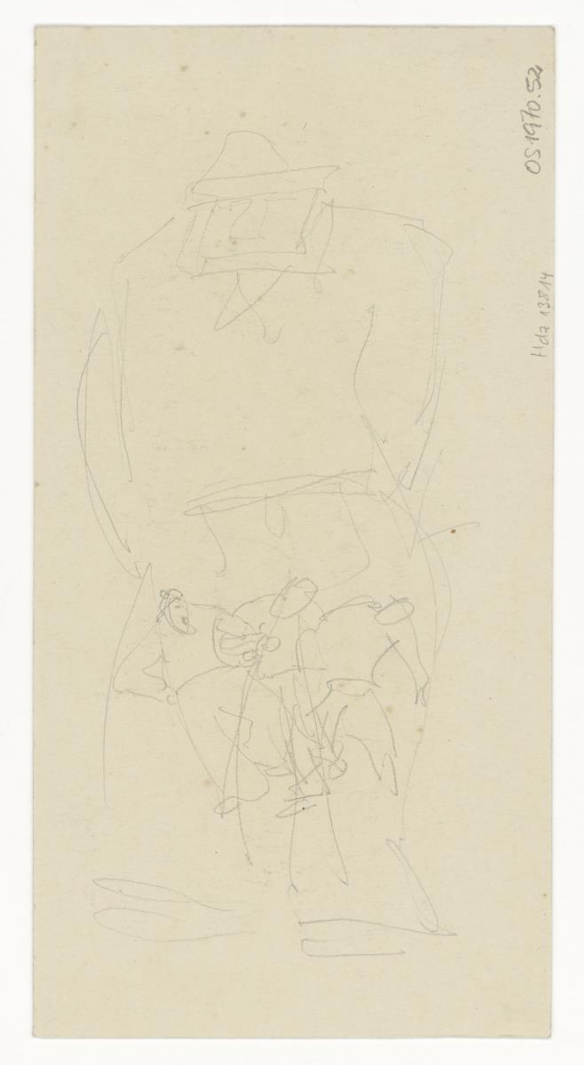 Fischer mit Hund (Figürliche u. a. Darstellungen)