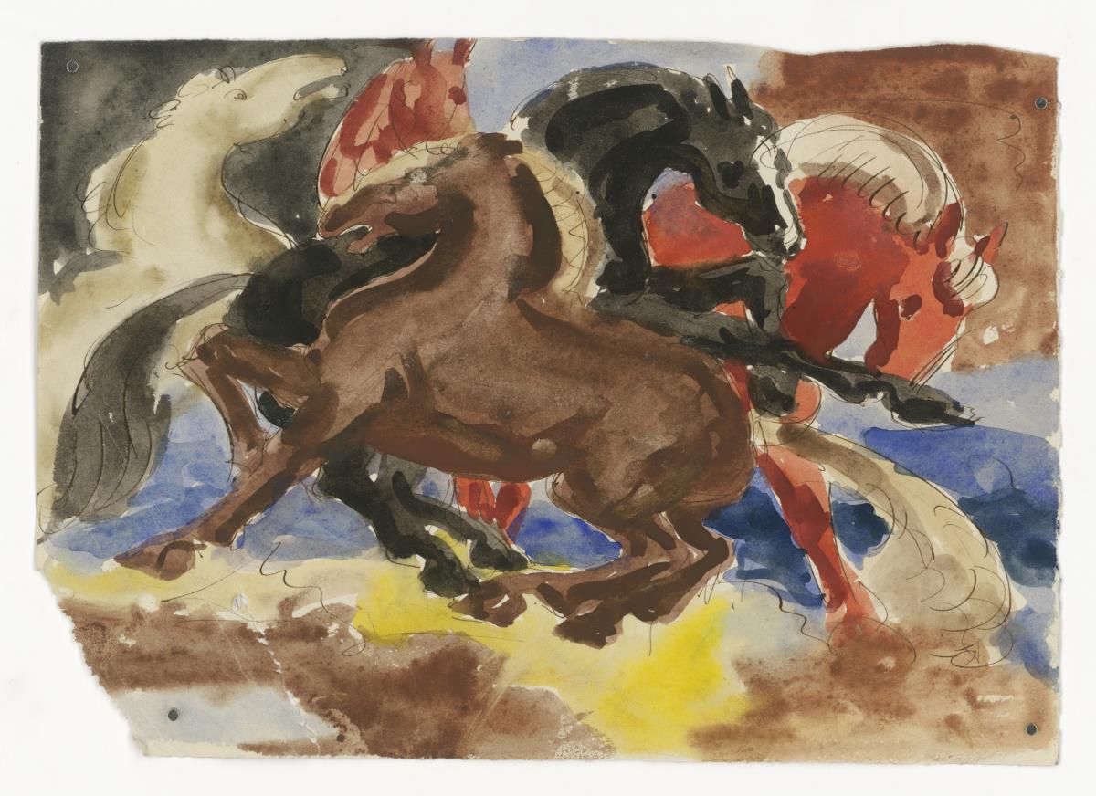 Tiere, Pferde (Figürliche u. a. Darstellungen)