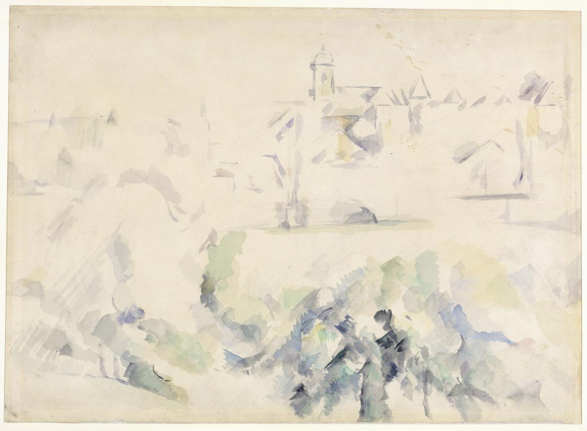 Landschaft mit Dorfkirche