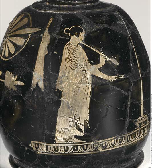 Attisch rotfigurige Bauchlekythos