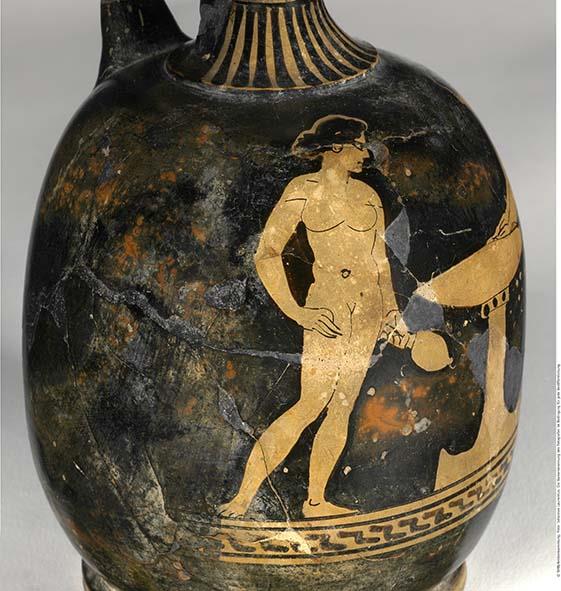 Attisch rotfigurige Bauchlekythos