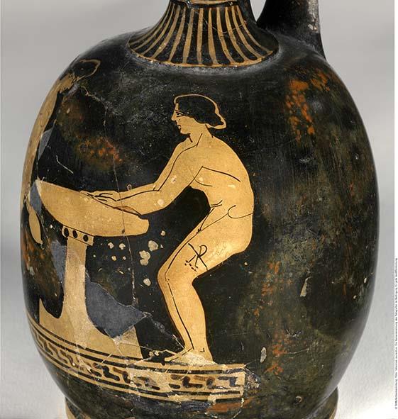 Attisch rotfigurige Bauchlekythos