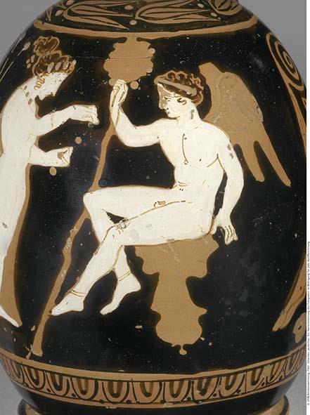 Attisch rotfigurige Bauchlekythos