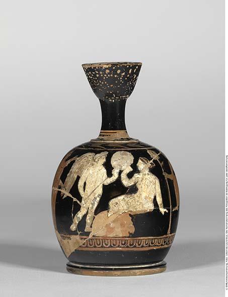 Attisch rotfigurige Bauchlekythos