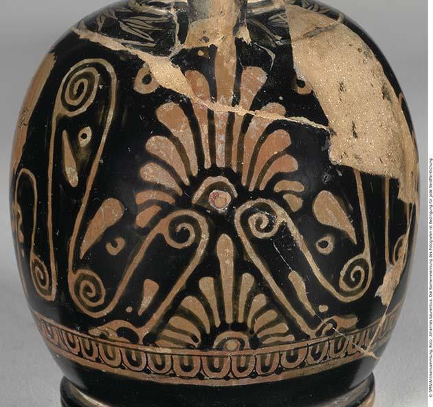 Attisch rotfigurige Bauchlekythos