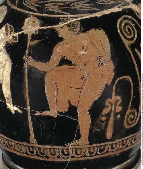Attisch rotfigurige Bauchlekythos