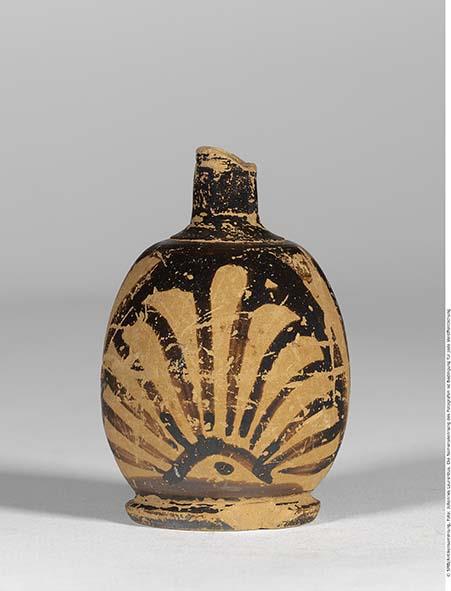 Kampanisch rotfigurige Bauchlekythos nach attischem Vorbild
