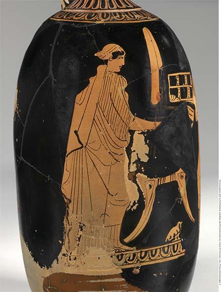 Attisch rotfigurige Bauchlekythos