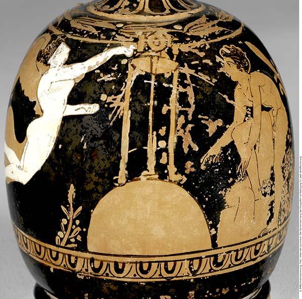 Attisch rotfigurige Bauchlekythos