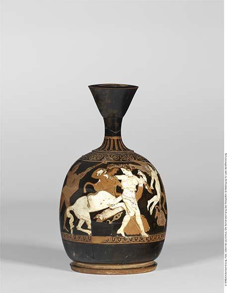 Attisch rotfigurige Bauchlekythos