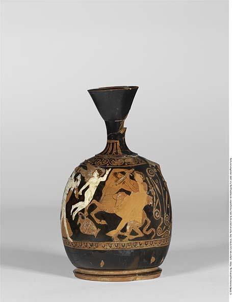 Attisch rotfigurige Bauchlekythos