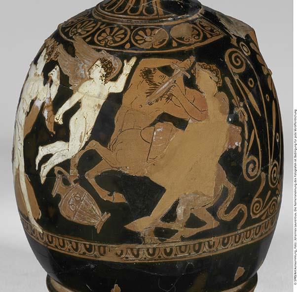 Attisch rotfigurige Bauchlekythos