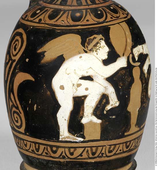 Attisch rotfigurige Bauchlekythos