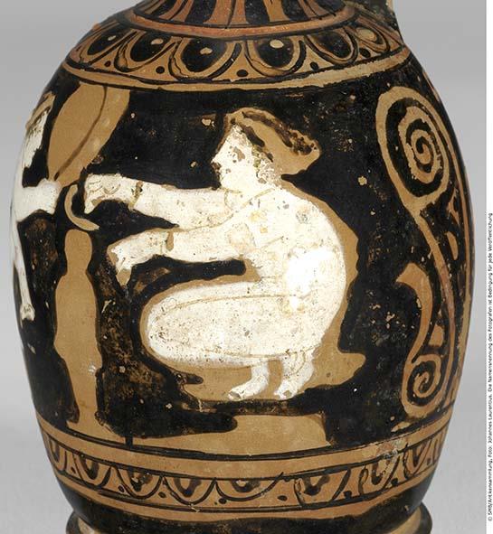 Attisch rotfigurige Bauchlekythos