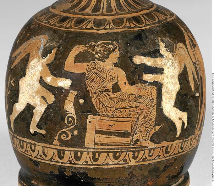 Attisch rotfigurige Bauchlekythos