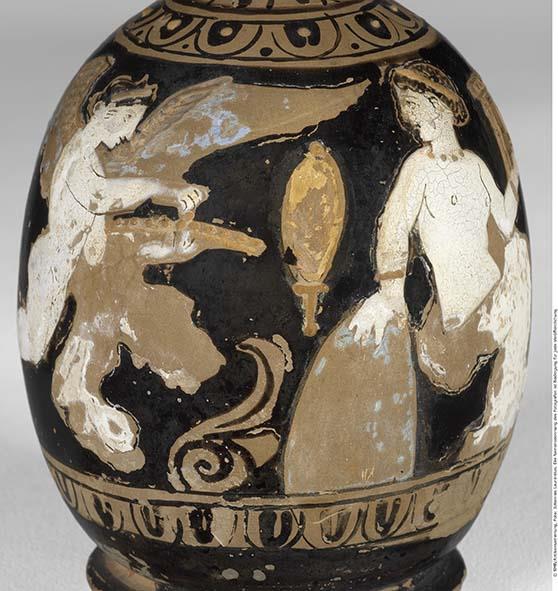 Attisch rotfigurige Bauchlekythos