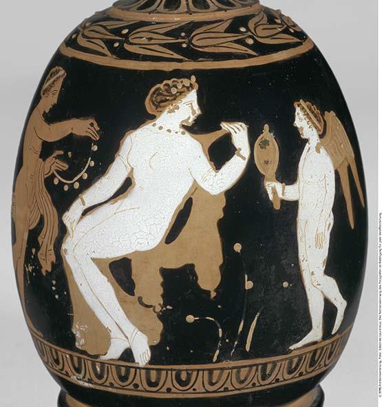 Attisch rotfigurige Bauchlekythos