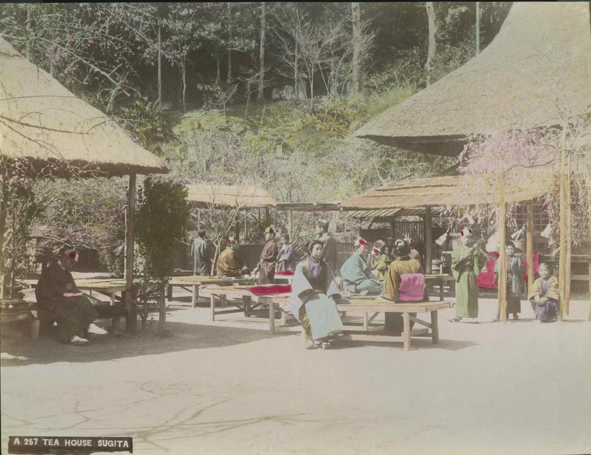 Park mit Pavillions/Sugita