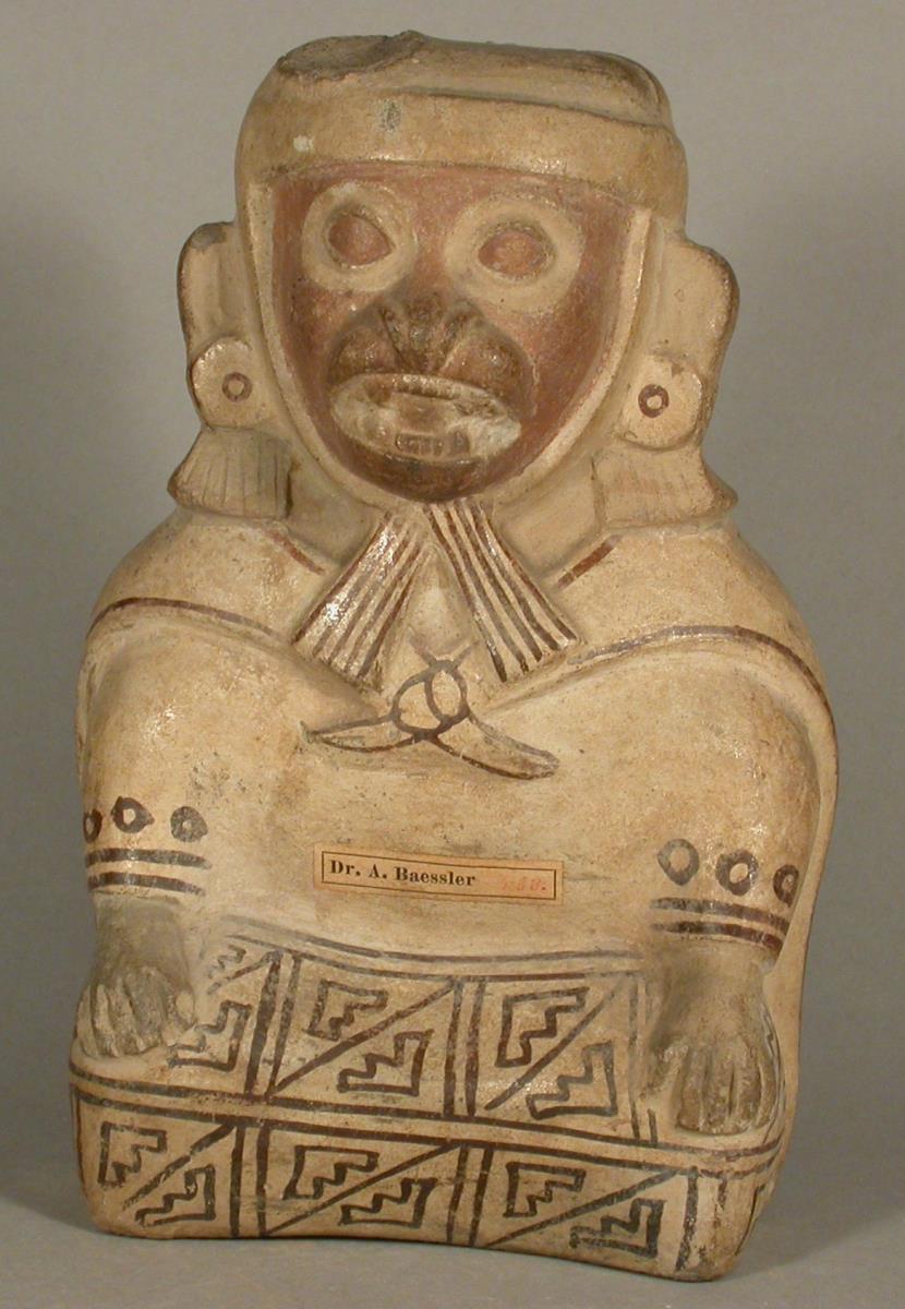 Sitzende anthropo-zoomorphe Figur