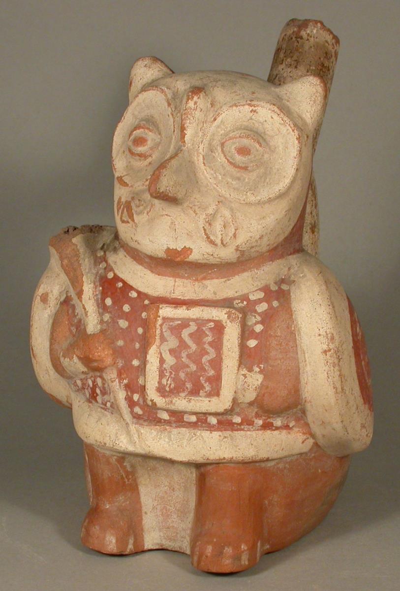 Anthropo-zoomorphe Figur (Vogel/Eule)
