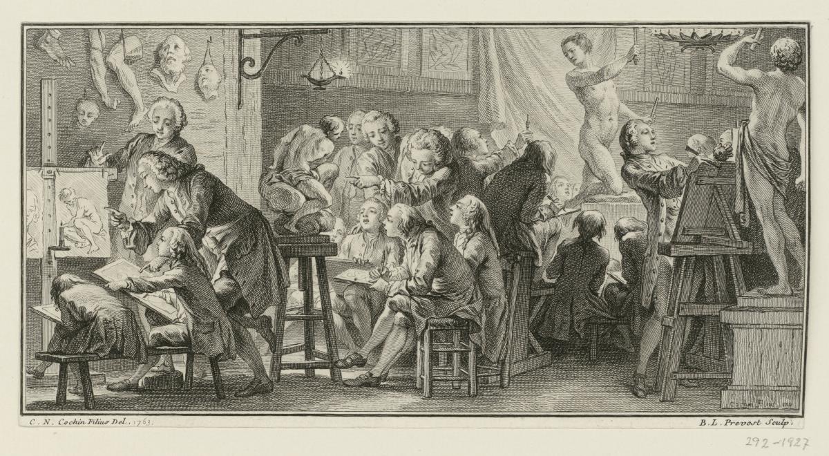 Zeichenkurs in der Akademie