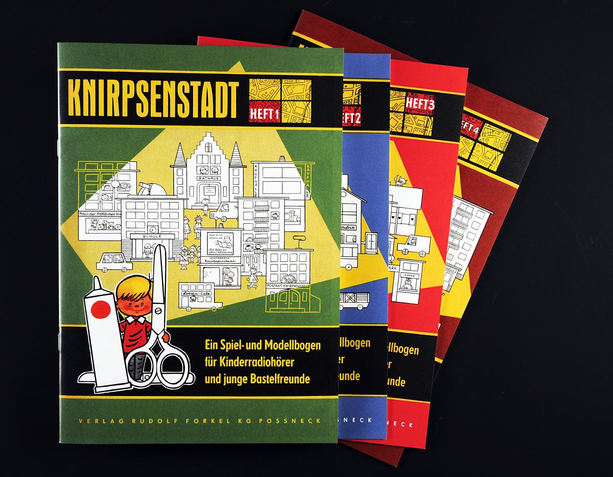 Knirpsenstadt. Ein Spiel- und Modellbogen für Kinderradiohörer und junge Bastelfreunde.